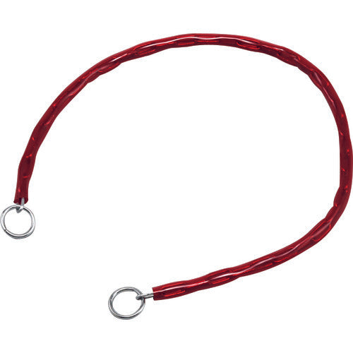Green Cross Chain Lock (lock sold separately) Red Chain-80R Length 800mm With rings on both ends 198022 1 piece