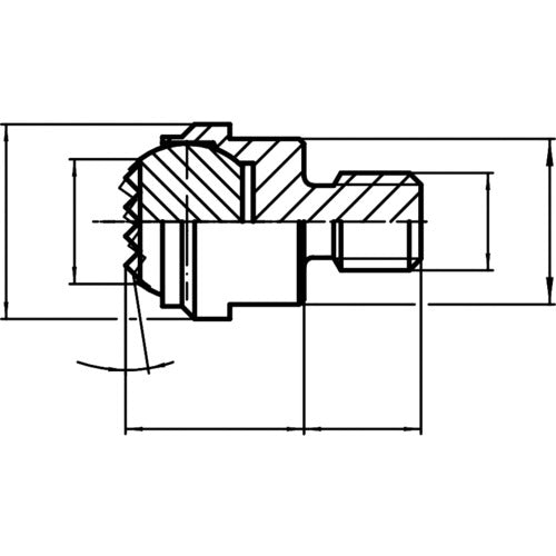 HALDER 요동 패드 경질 합금 인서트 세레이션 수나사 부착 22730.0363 1개