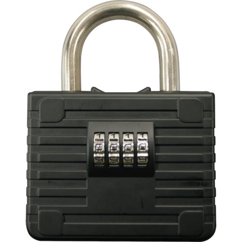 緑十字　キーストックＢＩＧ　キーストック−１　１５５×１２０×５０ｍｍ　ダイヤル錠　単管パイプ対応　302101　1個