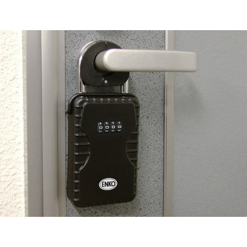 緑十字　キーストック　キーストック−２　１８０×８０×３０ｍｍ　可変式ダイヤル錠　ドアノブ対応　302102　1個