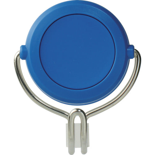 緑十字　強力マグネットフック（可動式フックタイプ）　青　ＭＧ−７５７ＢＬ　６０×７０ｍｍ　耐荷重７ｋｇ　313019　1組