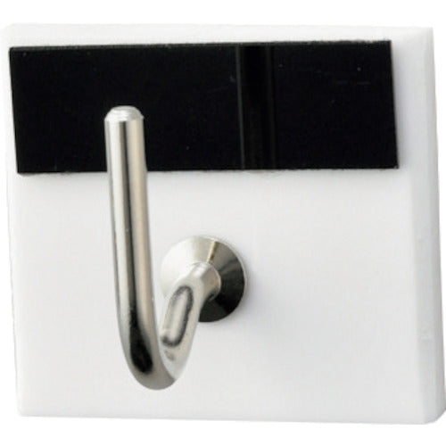 緑十字　キーハンガー　黒　３０×３３ｍｍ　裏面テープ付　アクリル製　キーハンガー１Ｒ（５）　302005　1個