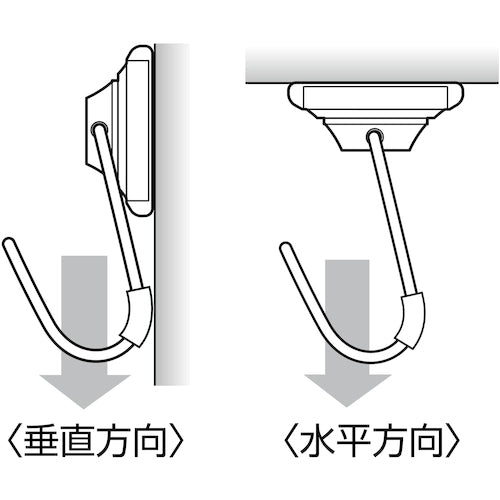 緑十字　強磁力マグネットフック　シルバー　ＭＦ−８３６Ｓ　２４ｍｍΦ　耐荷重３ｋｇ　スチール製　313006　1個