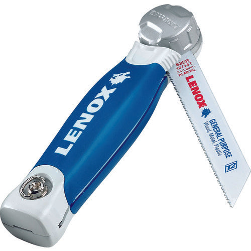 ＬＥＮＯＸ　金工鋸　トリホルドソー　セーバーソーブレード取付可能折り畳み式ノコ　（１００〜１５０ｍｍブレード用）　替刃２枚入りセット　20997TFHS618636　1丁