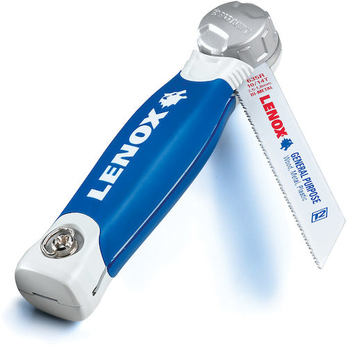 ＬＥＮＯＸ　金工鋸　トリホルドソー　セーバーソーブレード取付可能折り畳み式ノコ　（１００〜１５０ｍｍブレード用）　替刃２枚入りセット　20997TFHS618636　1丁