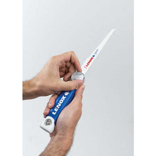 ＬＥＮＯＸ　金工鋸　トリホルドソー　セーバーソーブレード取付可能折り畳み式ノコ　（１００〜１５０ｍｍブレード用）　替刃２枚入りセット　20997TFHS618636　1丁