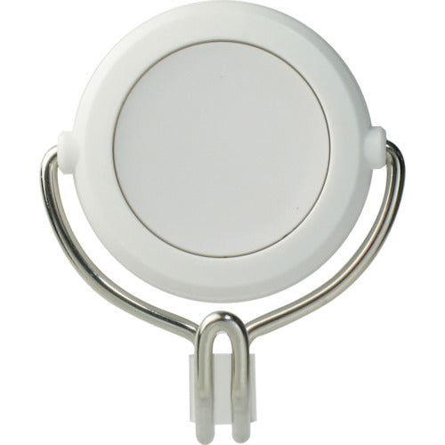 緑十字　強力マグネットフック（可動式フックタイプ）　白　ＭＧ−７５７Ｗ　６０×７０ｍｍ　耐荷重７ｋｇ　313017　1個
