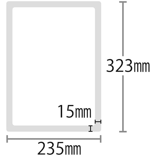 녹십자 포켓 패드(A4 게시용) 적색 PDA-4R 323×235 mm 특수 점착 타입 365043 1장