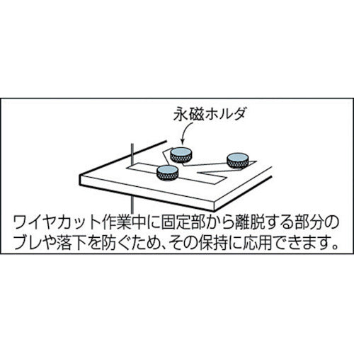 ＫＡＮＥＴＥＣ　永磁ホルダ（サマリウムコバルト磁石）　メッキ仕様　KM-0010H　1 個