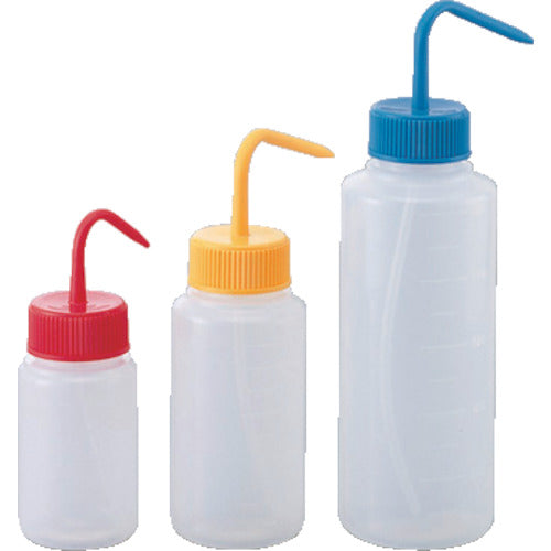 ＡＳ　洗浄瓶カラフルバリエ広口　レッド　２５０ｍｌ　4-5668-01　1本