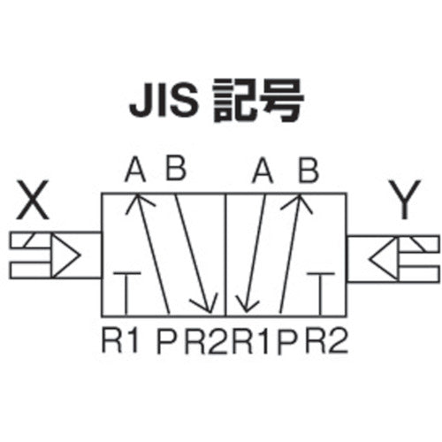 ＣＫＤ　４Ｆシリーズパイロット式５ポート弁セレックスバルブ　５．０Ｃ［ｄｍ［［の３乗］］／（Ｓ・ｂａｒ）］／音速コンダクタンス　4F420-08-AC100V　1台