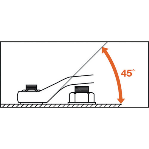 スーパー　４５°両口メガネレンチ（ＪＩＳ）　対辺寸法２４×２７ｍｍ　DL-2427　1 丁