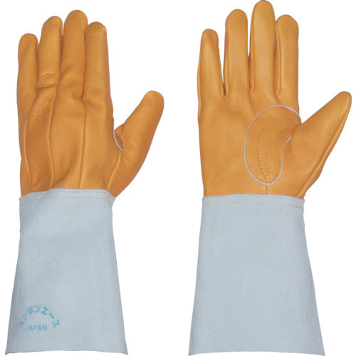 ペンギンエース　溶接用床革手袋　コンピ５本指　フリーサイズ　TH-409　1 双