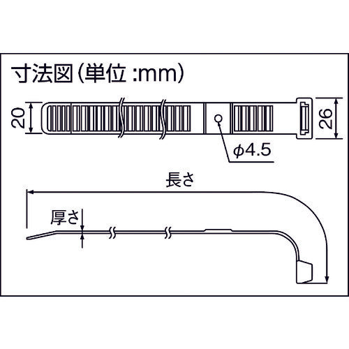 因幡電工　ビッグタイ　２０本入り　BT-300N　1 袋