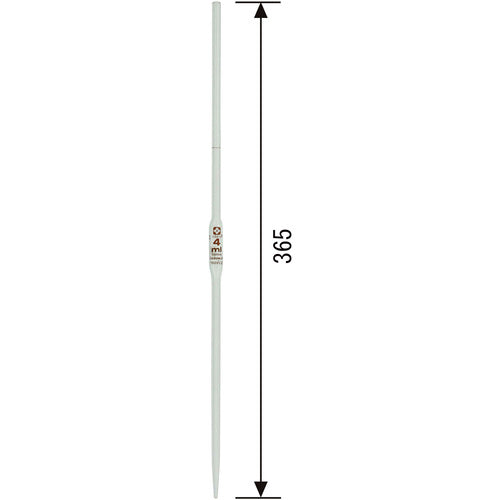 SIBATA 홀 피펫 커스텀 A 4 mL 021410-4A 1 개