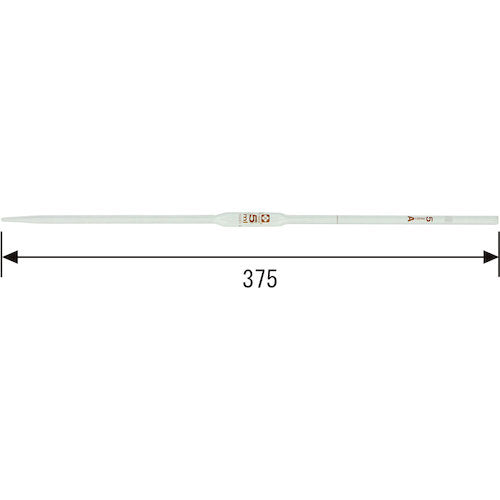 ＳＩＢＡＴＡ　ホールピペット　スーパーグレード　５ｍＬ　　020030-5A　1本