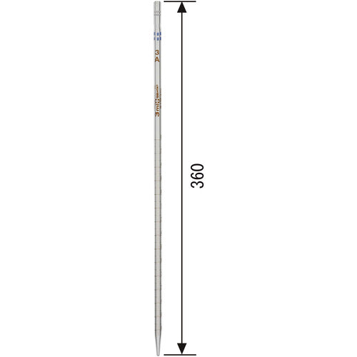 SIBATA 메스 피펫 슈퍼 그레이드 첨단 눈금 3 mL 020020-3A 1 개