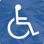 Light Sign Plate Sticker Sign Disabled Person Mark Shironuki ES120-2 1 Sheet