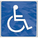 Light Sign Plate Sticker Sign Disabled Person Mark Shironuki ES120-2 1 Sheet