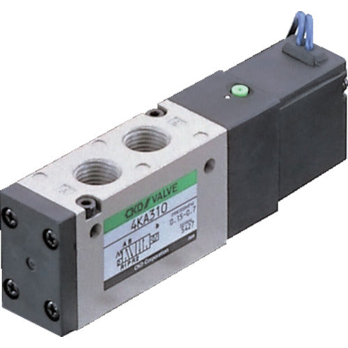 ＣＫＤ　４Ｋシリーズパイロット式５ポート弁セレックスバルブ　９．８Ｃ［ｄｍ［［の３乗］］／（Ｓ・ｂａｒ）］／音速コンダクタンス　4KA410-10-AC100V　1台