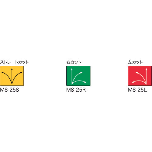 ＤＥＮＳＡＮ　金切バサミストレートカット　MS-25S　1個