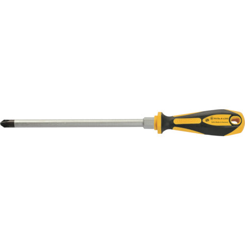 본다스 컴포트 그립 드라이버(육각 볼스터 부착) 날끝+4×축 길이 195mm 전체 길이 310mm 2103 1개