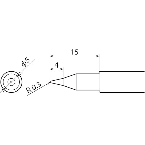 Good replacement tip S4 type PX6/7/RX7/CXR PX-60RT-S4 1 piece