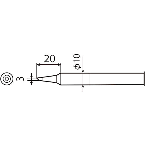 Good replacement tip 3C type for CXR-60/80 CXR-80RT-3C 1 piece