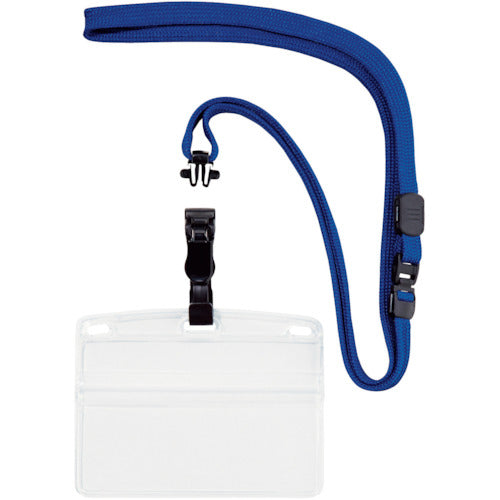 OP 매달아 명찰 탈착식 명함 사이즈 1장 블루 NL-5P-BU 1장