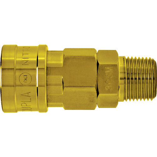 日東　真ちゅう製ハイカプラ　ニトリルゴムＮＢＲ（ＳＧ）ＢＳＢＭ２０ＳＭ（００２２２）　20SM BRASS NBR      　1個