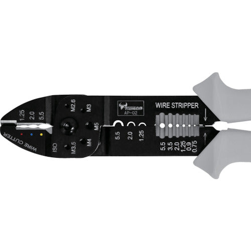 TTC 전공 만능 펜치 AP-02(절연 단자용・알몸 압착 단자 양용) AP-02 1 쵸
