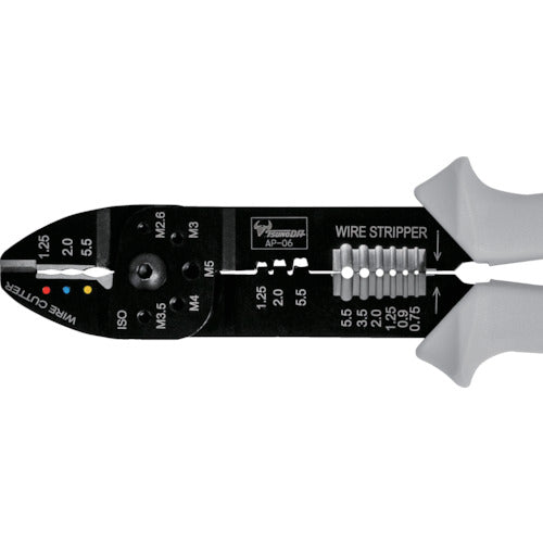 ＴＴＣ　電工万能ペンチ　ＡＰ−０６（絶縁端子・オープンバレル端子両用）　AP-06　1 丁