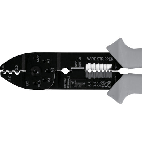 ＴＴＣ　電工万能ペンチ　ＡＰ−０３（裸圧着端子用）　AP-03　1 丁