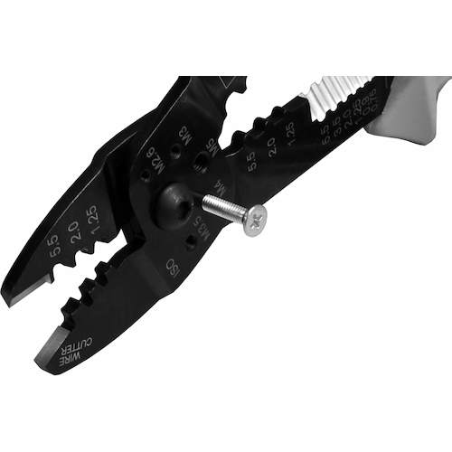 ＴＴＣ　電工万能ペンチ　ＡＰ−０１（オープンバレル端子・裸圧着端子両用）　AP-01　1 丁