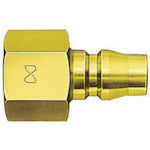 日東　真ちゅう製ハイカプラ（おねじ取付用プラグ）相手側Ｒ１／２耐圧力１．５Ｍｐａ（００２０９）　40PF BRASS          　1個