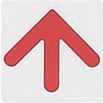 光　サインプレート　矢印　KP66-7　1 枚