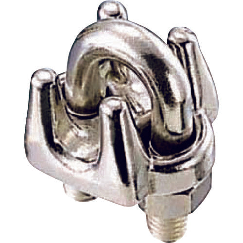 미즈모토 스테인리스 와이어 클립 SUS316 사용 로프 지름 5mm B-2433 1개