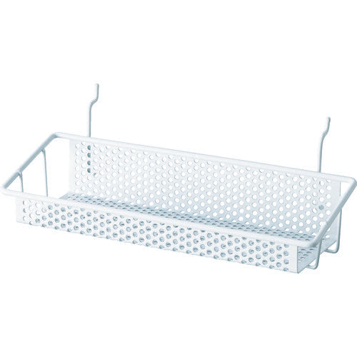 光　パンチングボードパーツ　カゴ棚　白　PBW-602　1個