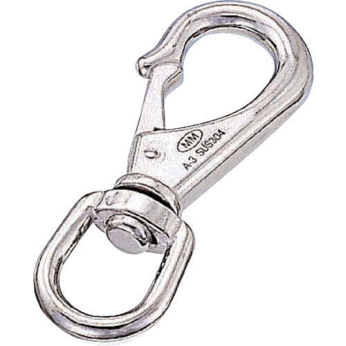 Mizumoto S-hook Stainless steel swivel snap Wire diameter 5mm Length 85mm A-112 1 piece