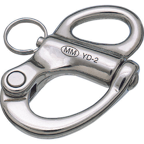 Mizumoto Stainless Steel Fixed Snap Shackle, Total Length 70mm, B-1390, 1 pc