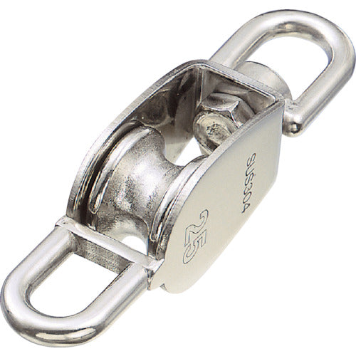 水本　滑車　ステンレス　豆ブロックベケ付　参考使用荷重１６０ｋｇｆ　A-1269　1 個