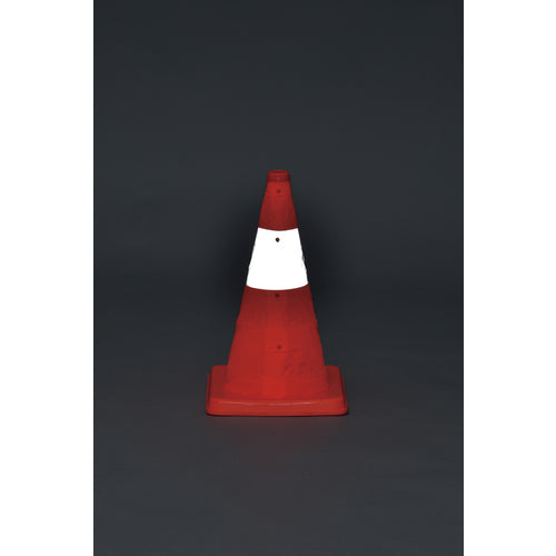 녹십자 신축식 삼각 콘 주황색 신축 콘-YR(소) 높이 410mm(베이스 245mm각) 반사재 부착 116206 1개