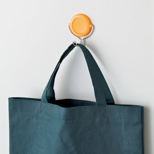 緑十字　強力マグネットフック（可動式フックタイプ）　白　ＭＧ−７４３Ｗ　４８×５８ｍｍ　耐荷重３ｋｇ　313014　1個