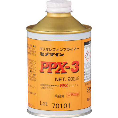 セメダイン　プライマーＰＰＸ−３　２００ｍｌ（ポリオレフィン・難接着剤用）　ＡＣ−１１２　AC-112　1 缶