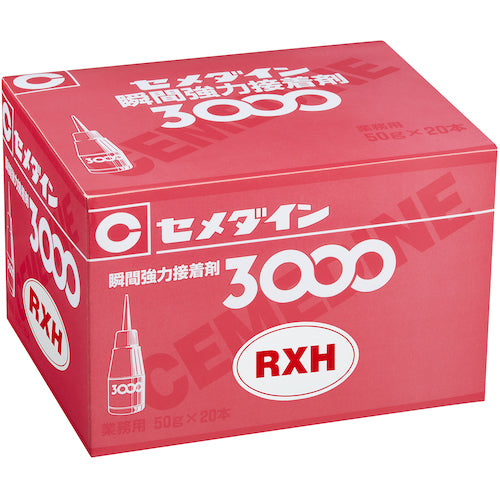 セメダイン　瞬間接着剤　３０００ＲＸＨ（超速硬化・難接着タイプ）　５０ｇ　ＡＣ−０６９　AC-069　1 本