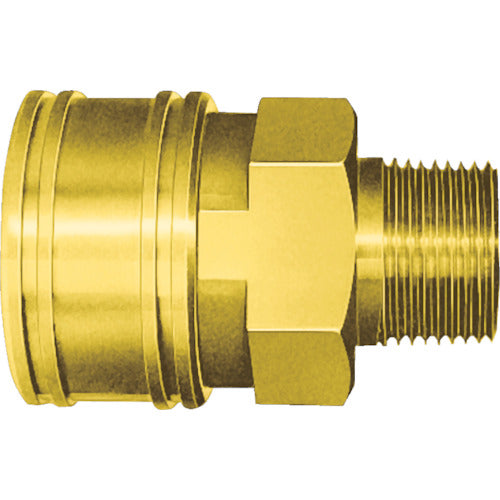 닛토 TSP 커플러 황동제 니트릴 고무 SG(NBR)(암나사 설치용 소켓) 상대측 Rc1/8(00592) 1TSM BRASS NBR 1개
