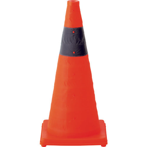 녹십자 신축식 삼각 콘 주황색 신축 콘-YR(대) 높이 620 mm(베이스 295 mm각) 반사재 부착 116207 1개