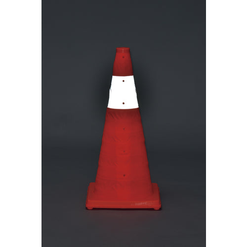 녹십자 신축식 삼각 콘 주황색 신축 콘-YR(대) 높이 620 mm(베이스 295 mm각) 반사재 부착 116207 1개