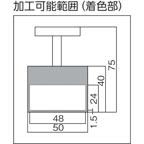 ＴＲＵＳＣＯ　マグネットホルダ（アルニコ磁石・円形・ハンドル付）　吸着力５００Ｎ　Φ５０Ｘ４０　NH-05　1個