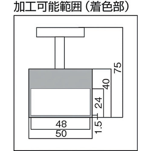 ＴＲＵＳＣＯ　マグネットホルダ（アルニコ磁石・円形・ハンドル付）　吸着力５００Ｎ　Φ５０Ｘ４０　NH-05　1個
